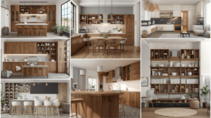 9 Inspirasi Desain Kitchen Set Kayu Meranti