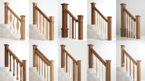 9 Model Railing Tangga Kayu Meranti Elegan, Aman, Anti-Mainstream!