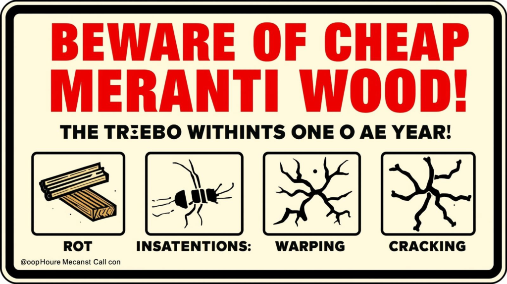 Hati-Hati Kayu Meranti Murah! 4 Dampak Buruk dalam 1 Tahun