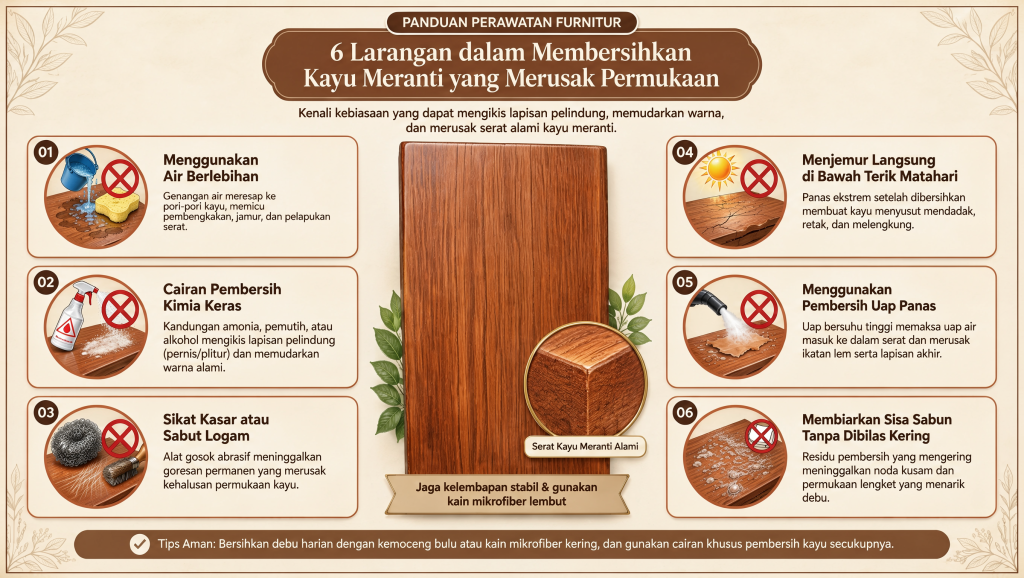 Cara Membersihkan Kayu Meranti 6 Kesalahan yang Harus Dihindari