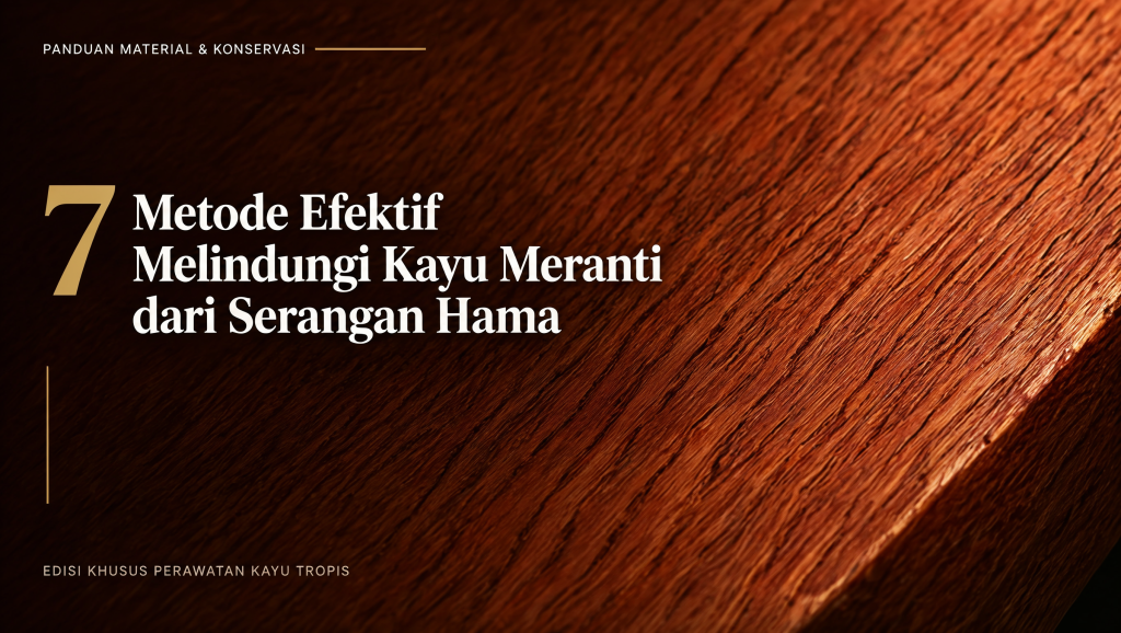 Waspada Rayap! 7 Metode Efektif Melindungi Kayu Meranti dari Serangan Hama